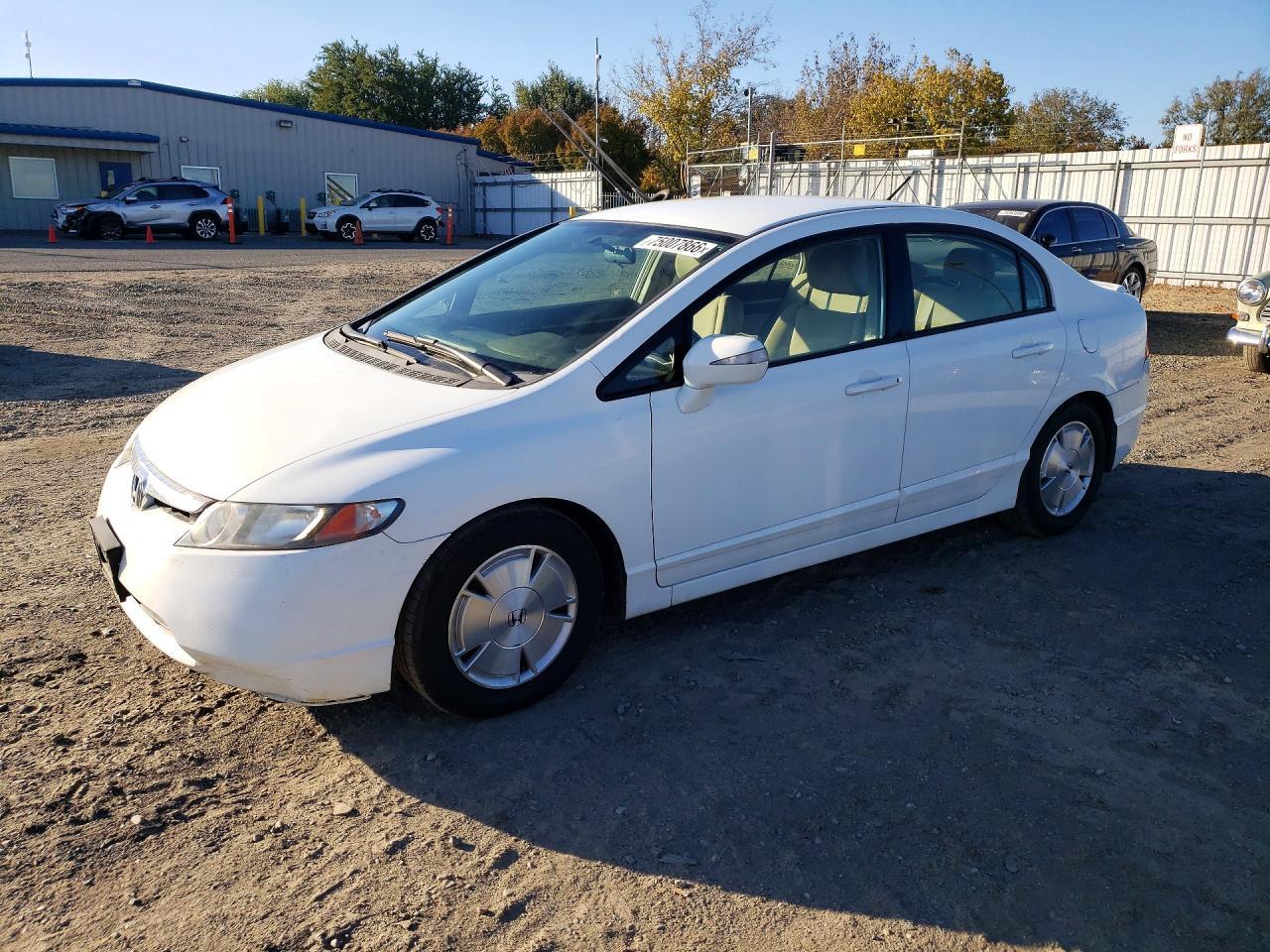 Vue de 2007 HONDA CIVIC HYBRID, angle 1