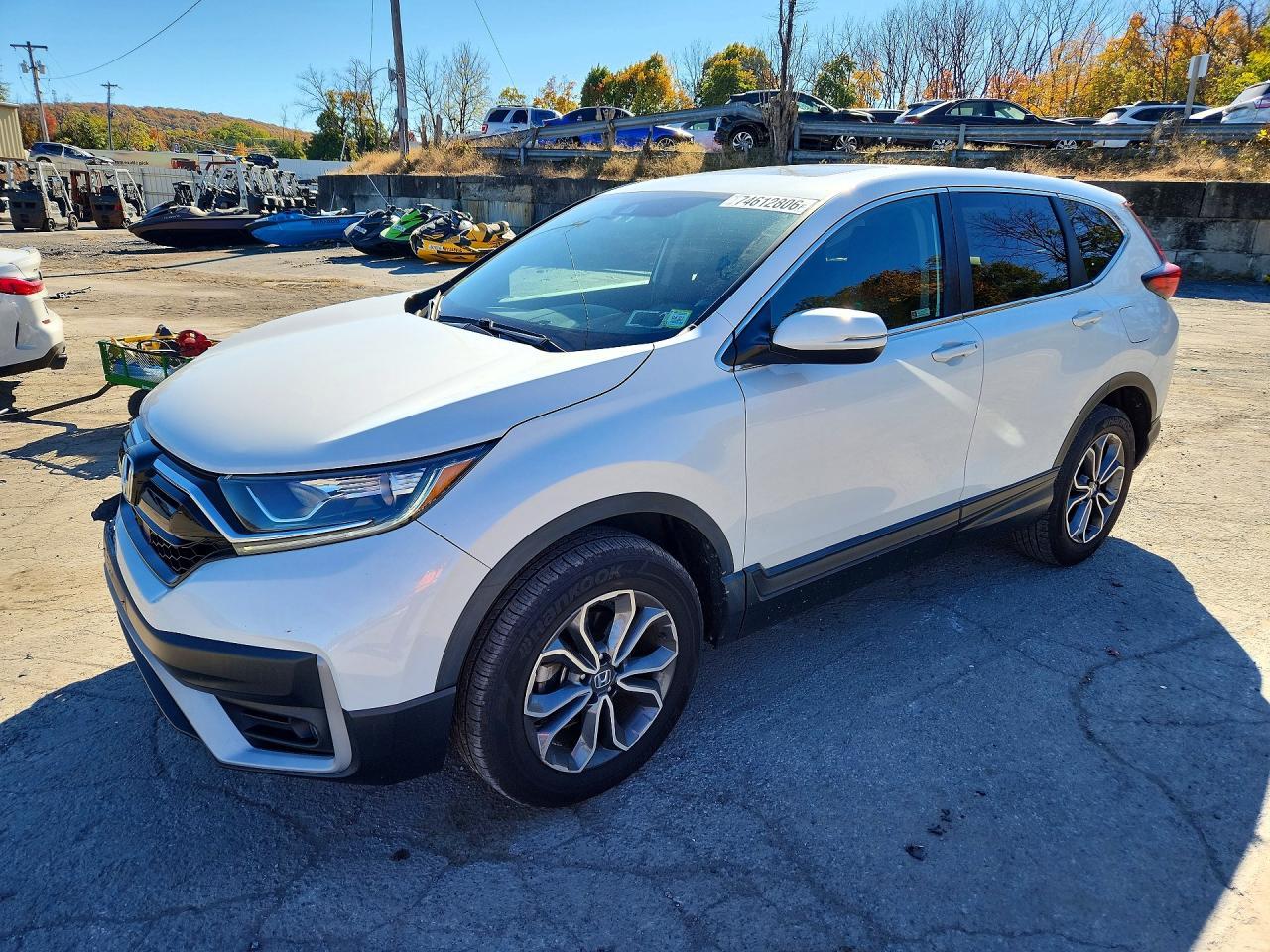 Вид 2022 HONDA CRV EX, угол 1