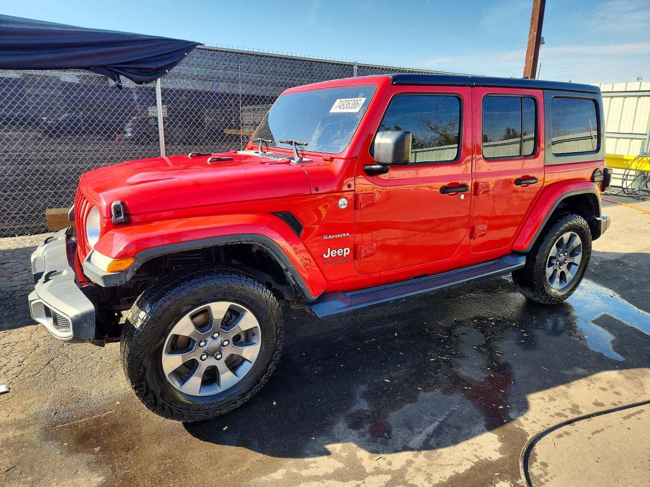Vedere 2019 JEEP WRANGLER UNLIMITED SPORT, unghi 1