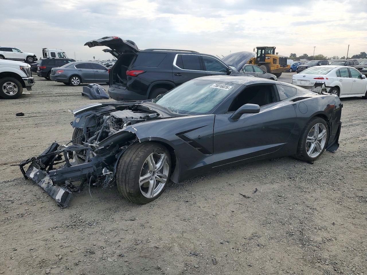 Вид 2017 CHEVROLET CORVETTE STINGRAY 1LT, угол 1