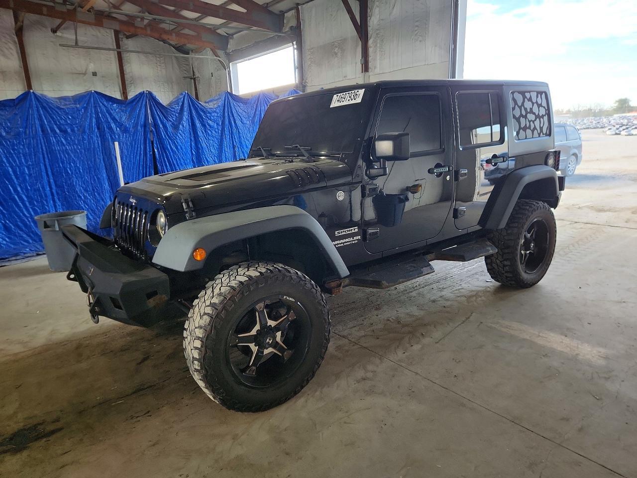 منظر 2017 JEEP WRANGLER UNLIMITED SPORT، زاوية 1