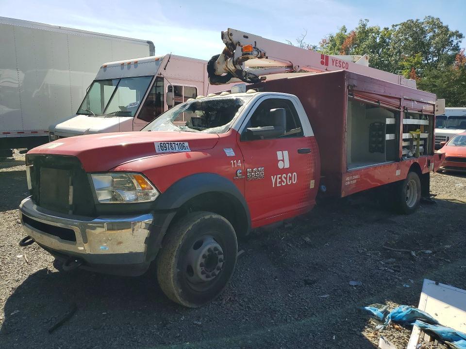 2016 RAM 5500 CABLE PLACER BUCKET TRUCK