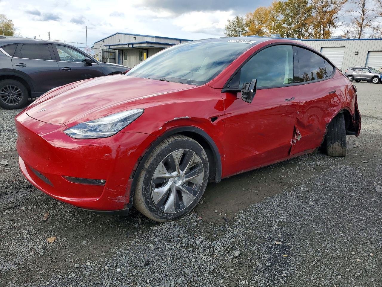 منظر 2021 TESLA MODEL Y، زاوية 1
