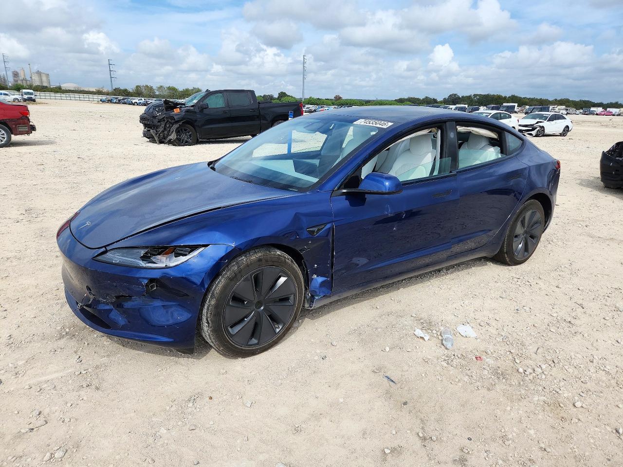 2024 TESLA MODEL 3 view, angle 1