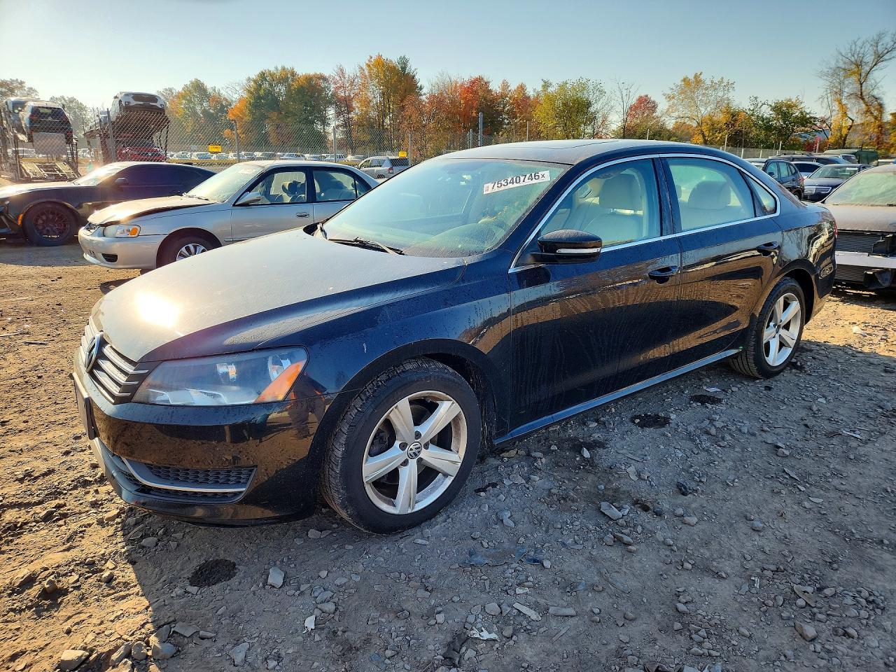 Vue de 2012 VOLKSWAGEN PASSAT SE, angle 1