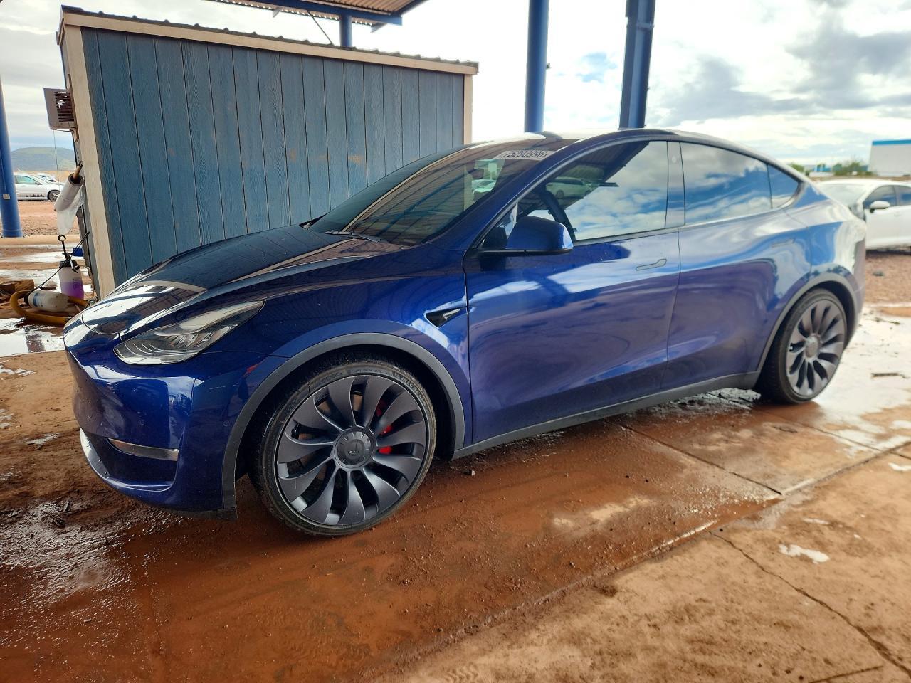منظر 2021 TESLA MODEL Y، زاوية 1