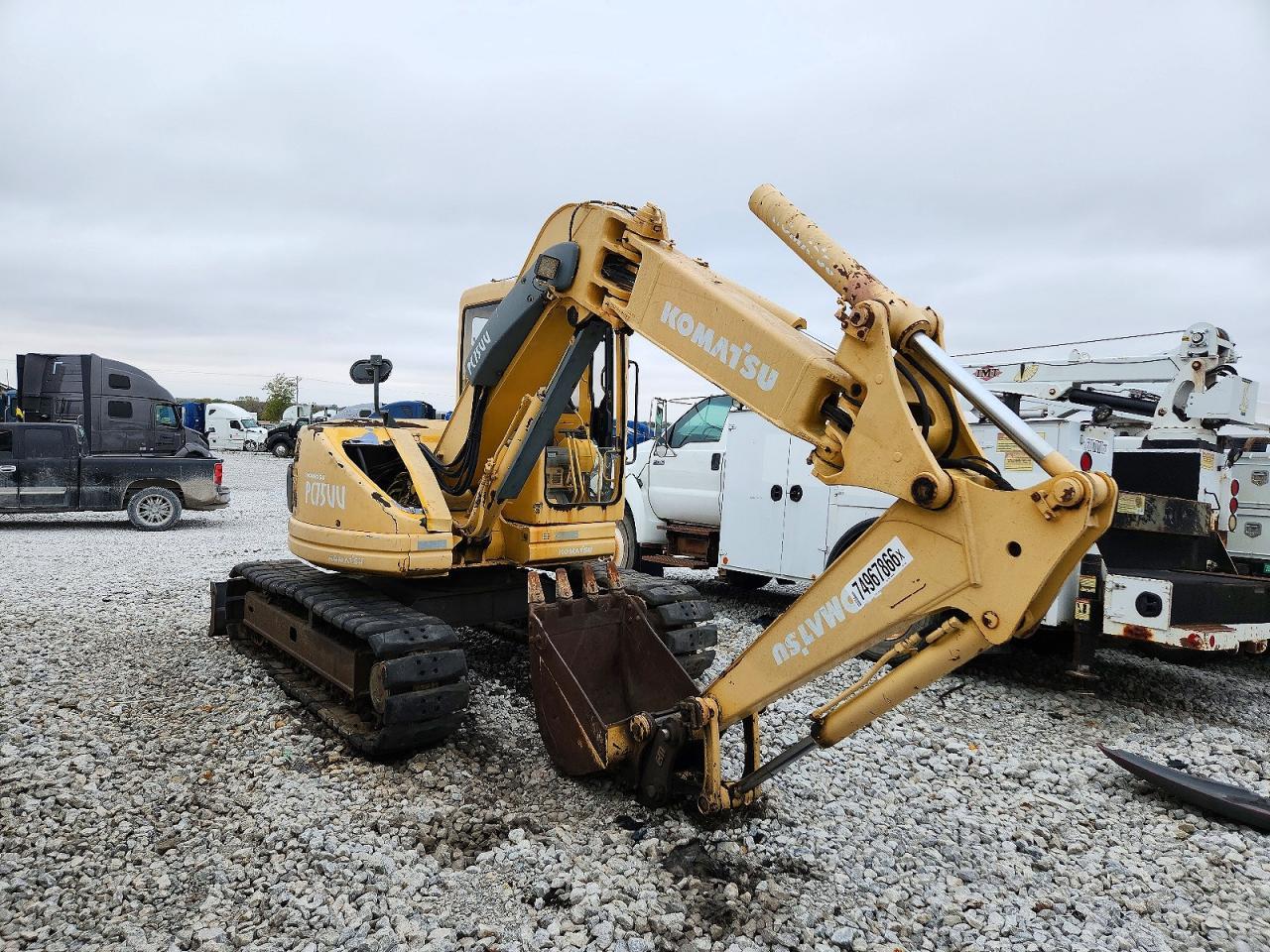 Vue de 2010 KOMATSU PC75UU MINI EXCAVATOR, angle 1