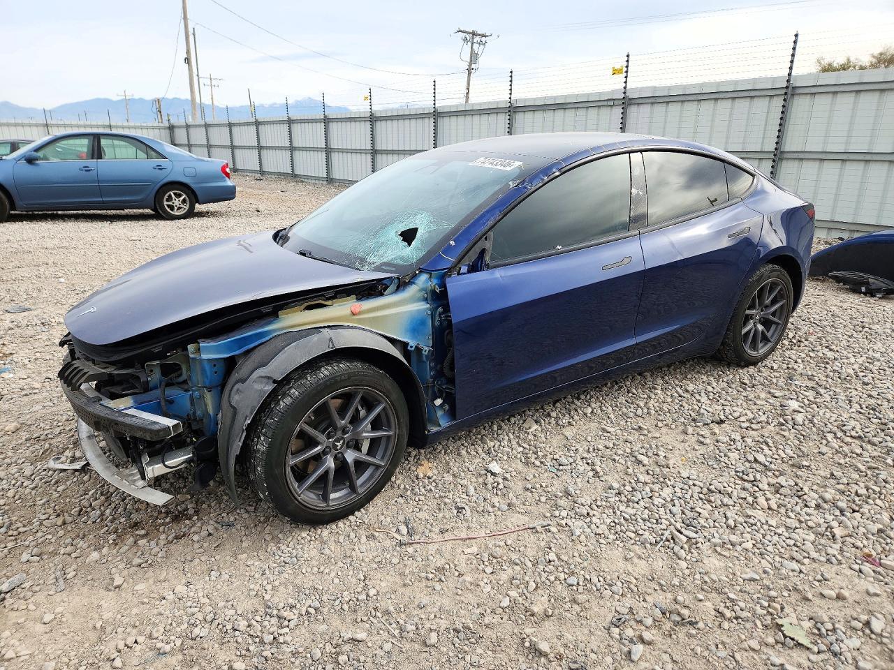 Вид 2021 TESLA MODEL 3, угол 1