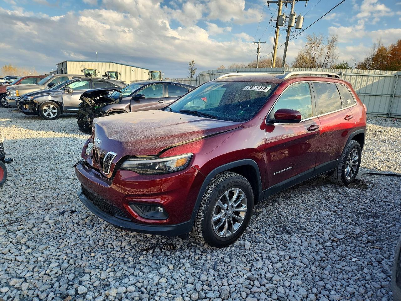 Vue de 2019 JEEP CHEROKEE LATITUDE PLUS, angle 1