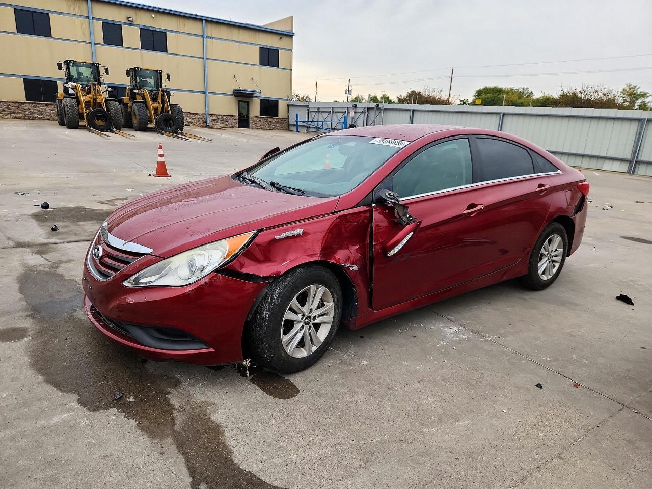 Вид 2014 HYUNDAI SONATA GLS, угол 1