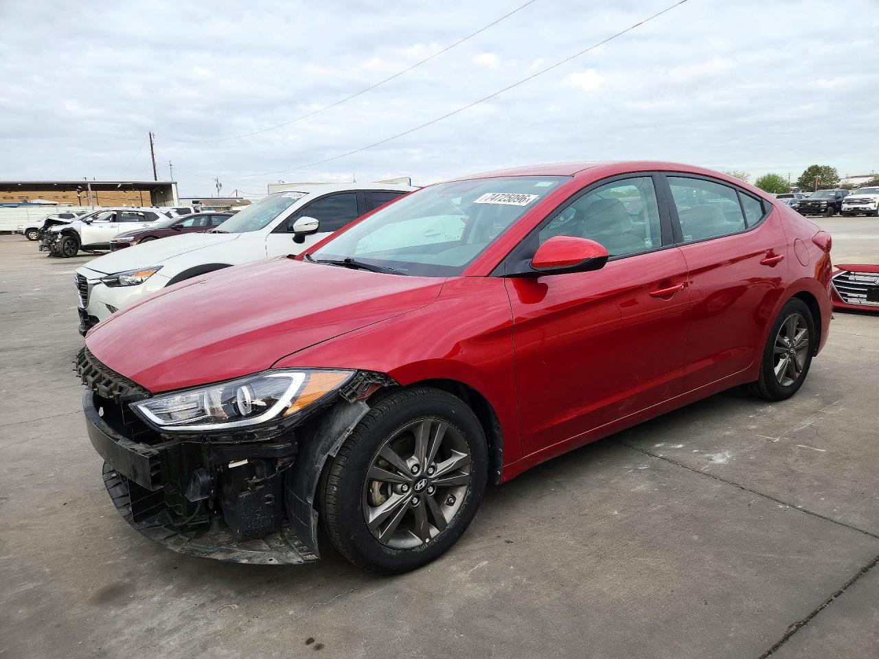 Vue de 2018 HYUNDAI ELANTRA SEL, angle 1