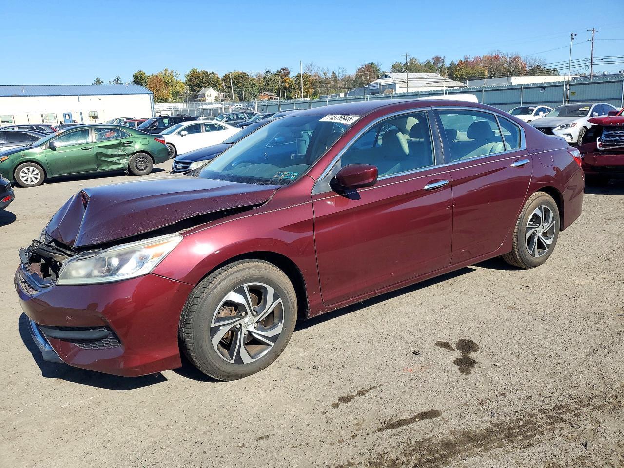 Vue de 2016 HONDA ACCORD LX, angle 1