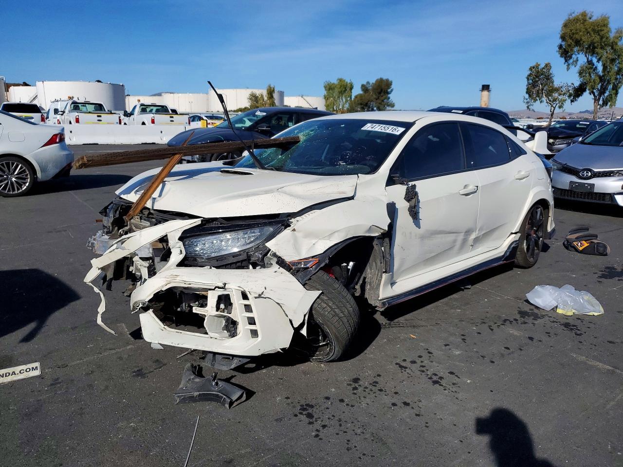 Vue de 2018 HONDA CIVIC TYPE-R TOURING, angle 1