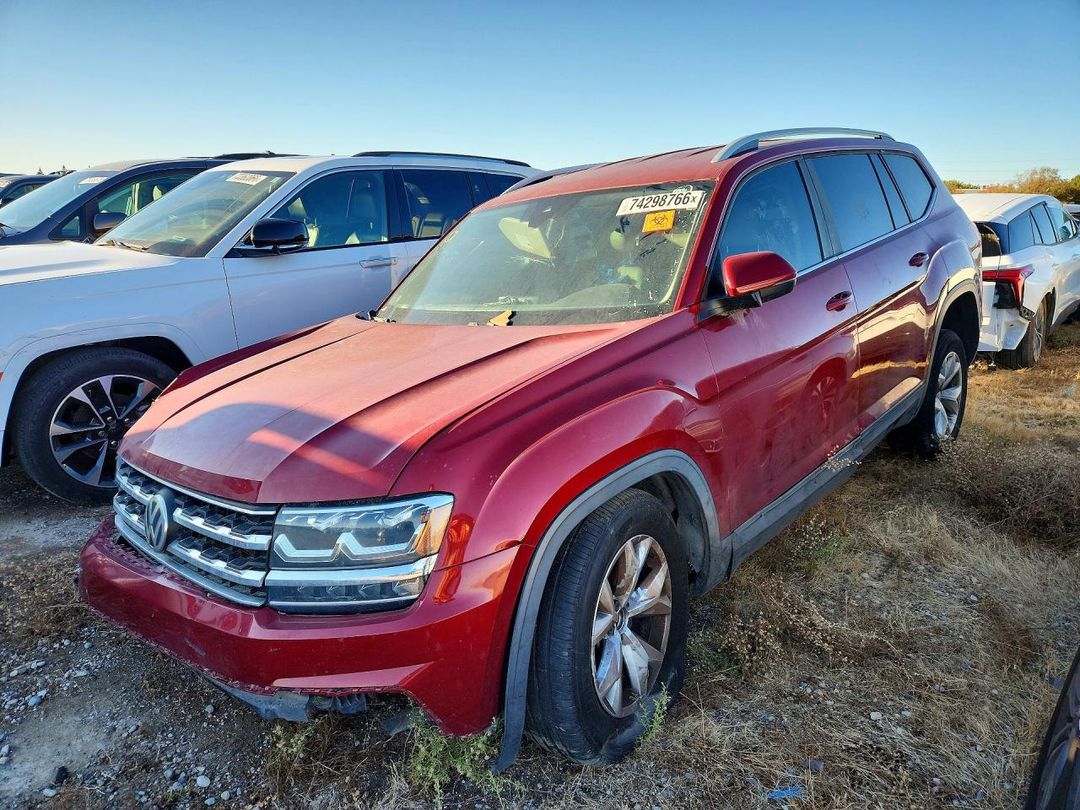 Vista de 2018 VOLKSWAGEN ATLAS SE, ángulo 1