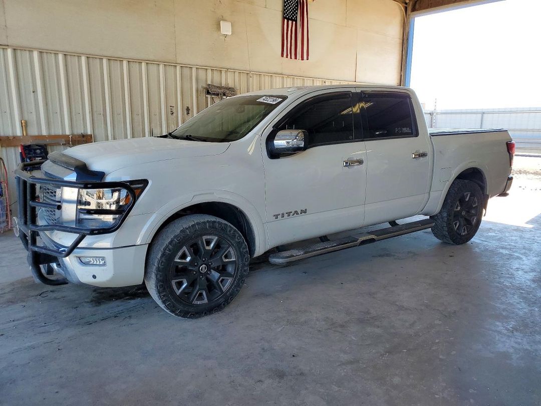 2021 NISSAN TITAN PLATINUM RESERVE view, angle 1