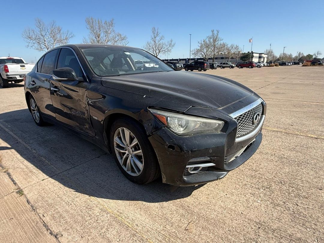 Вид 2014 INFINITI Q50 HYBRID PREMIUM, угол 1