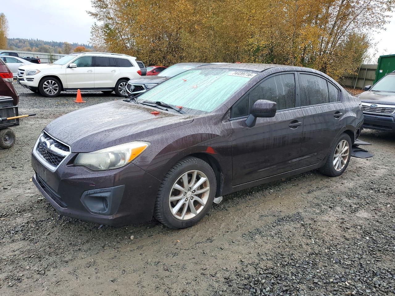 2012 SUBARU IMPREZA PREMIUM view, angle 1