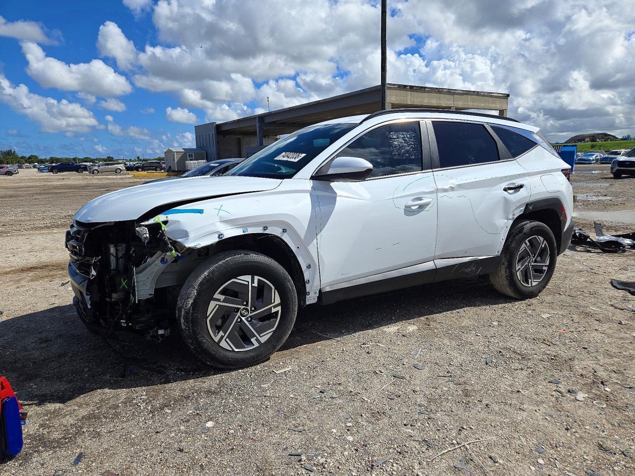 2025 HYUNDAI TUCSON BLUE view, angle 1