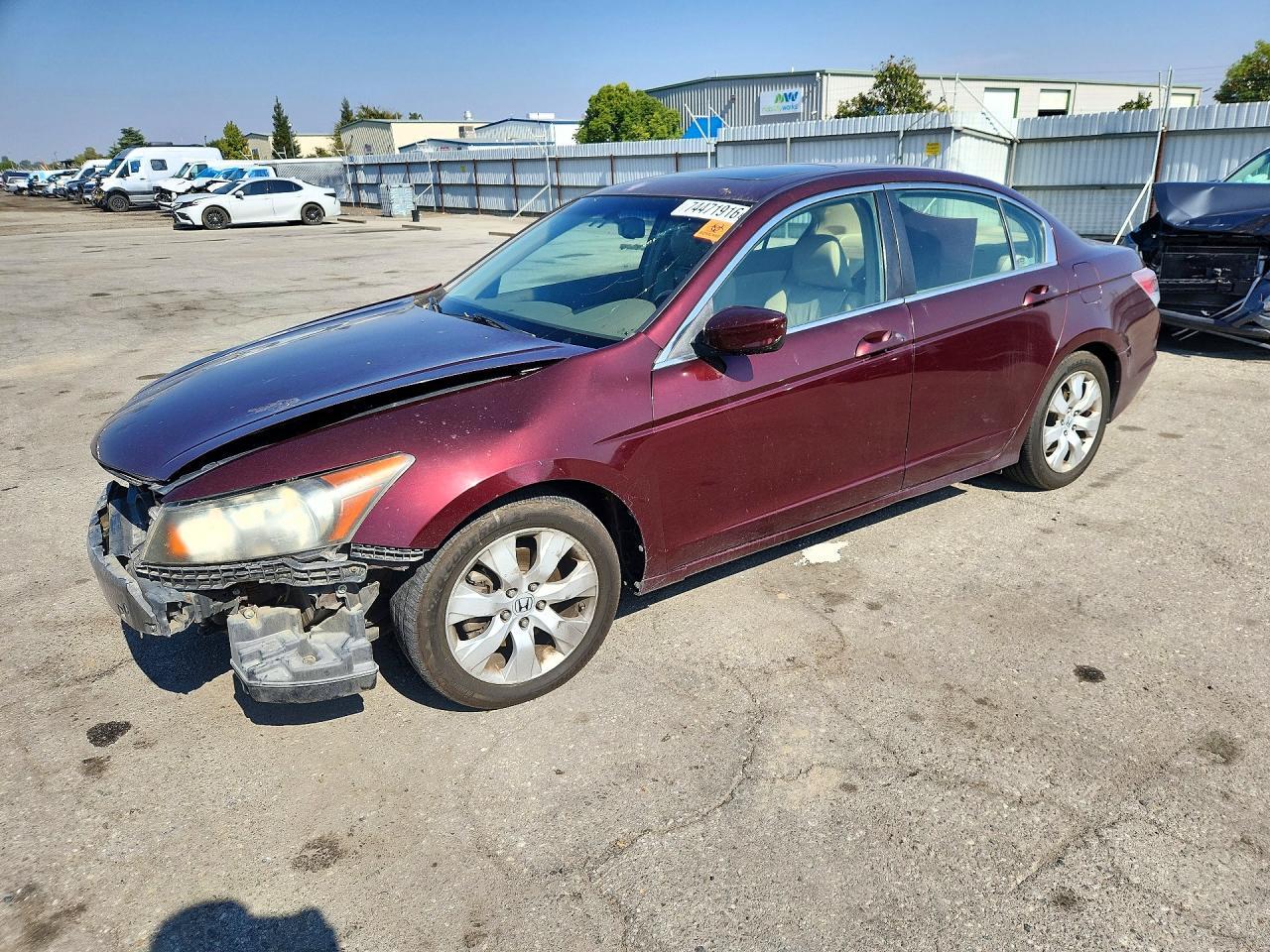 Vue de 2008 HONDA ACCORD EXL, angle 1