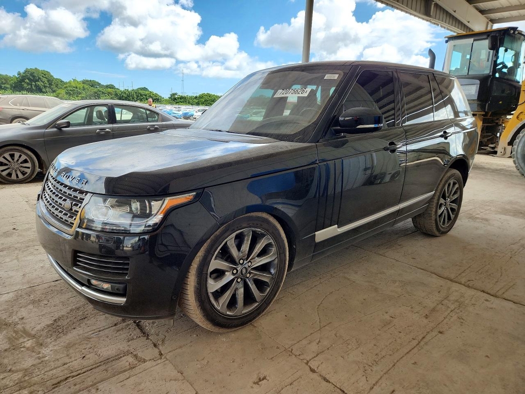 Vista de 2016 LAND ROVER RANGE ROVER, ángulo 1