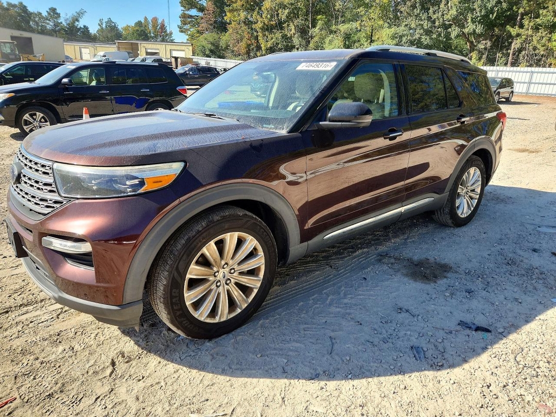 Vista de 2020 FORD EXPLORER LIMITED, ángulo 1