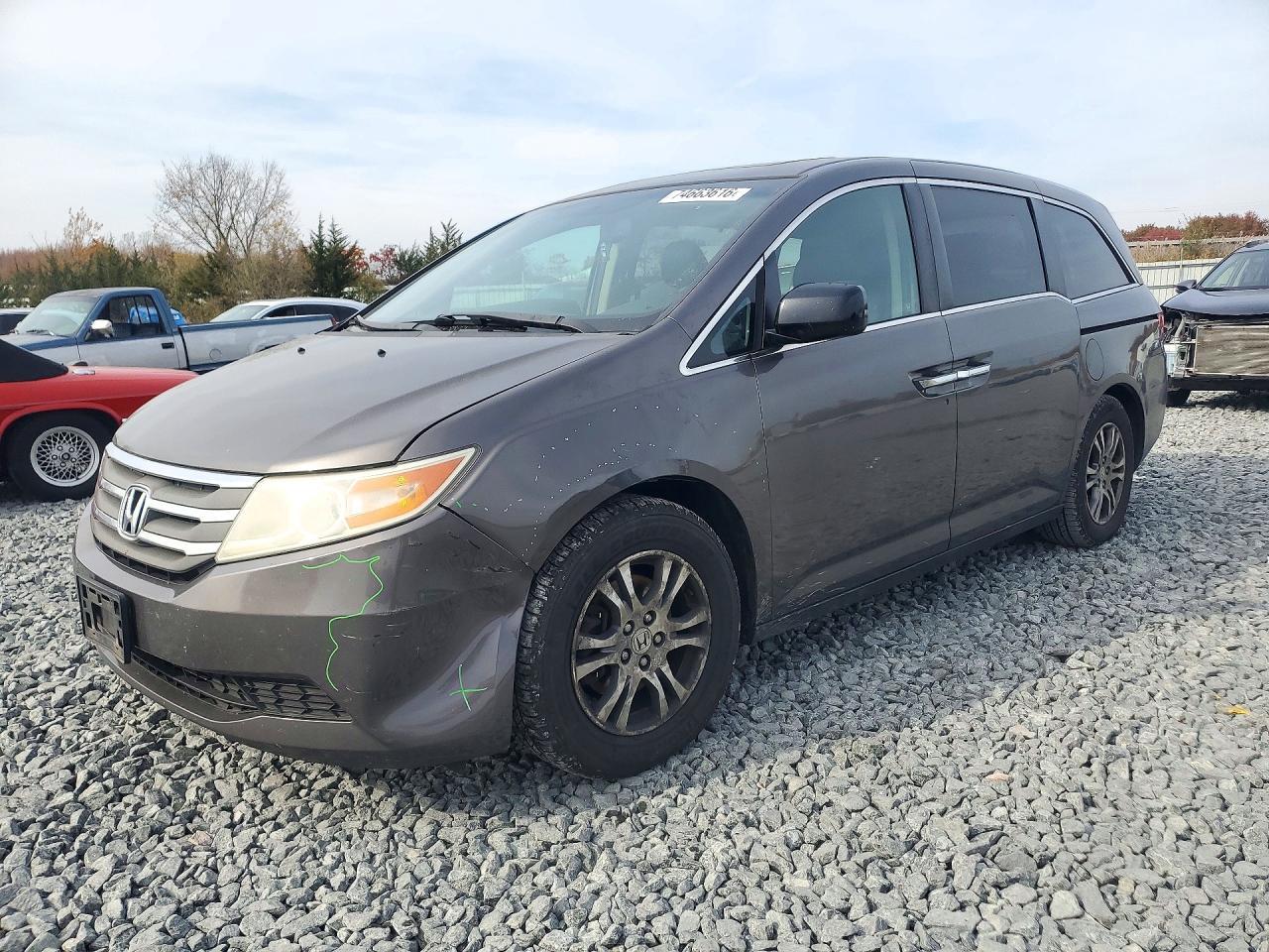 Вид 2012 HONDA ODYSSEY EXL, угол 1