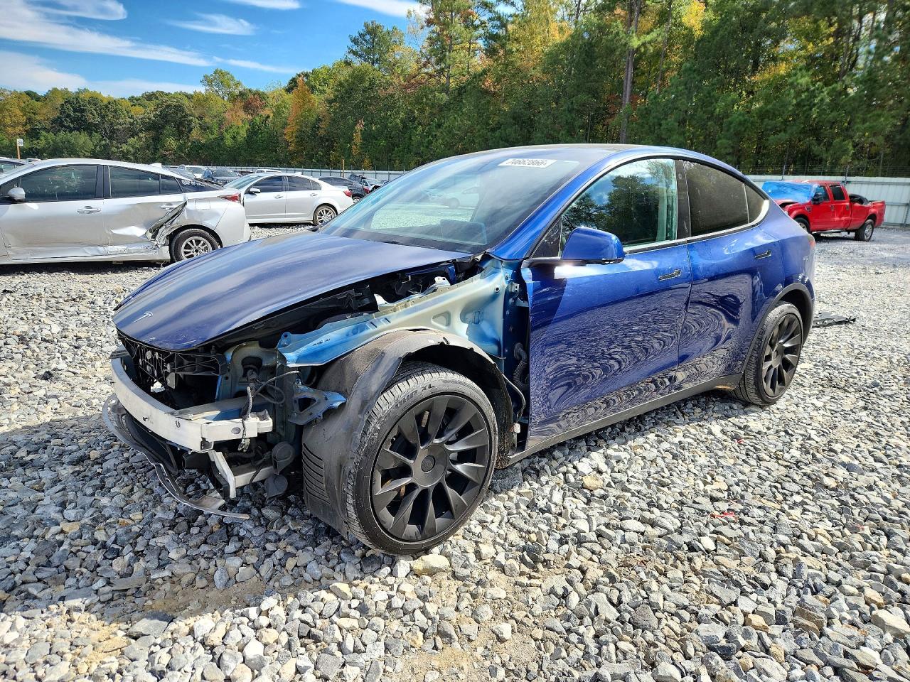 2022 TESLA MODEL Y view, angle 1